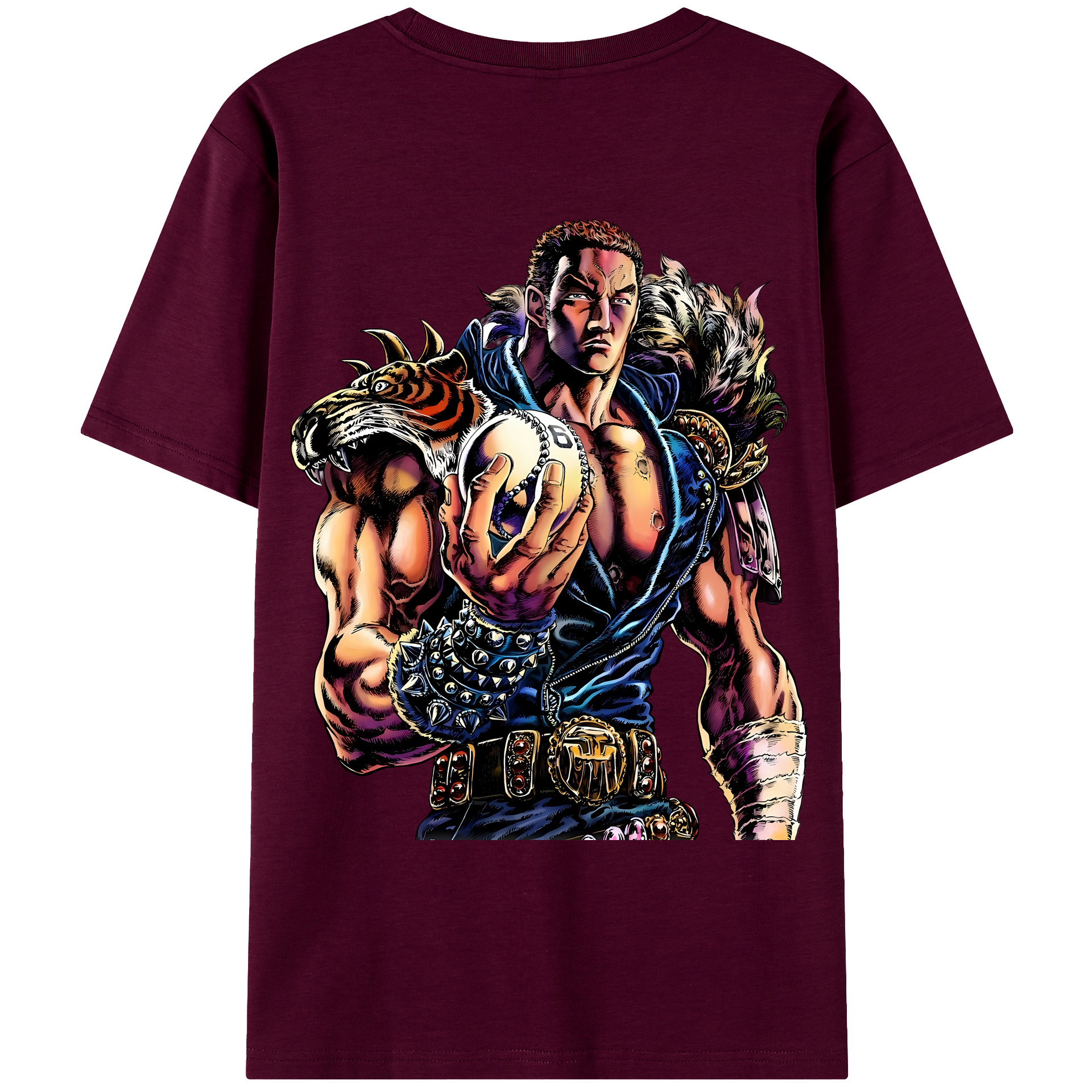 （画像用） 北斗の拳 Fist of the North Star レディース半袖Tシャツ(バックプリント)